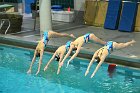 Artistic Swim vs TWC  Wheaton College Artistic Swimming vs Texas Women’s College. - Photo By: KEITH NORDSTROM : Wheaton, Artistic Swimming